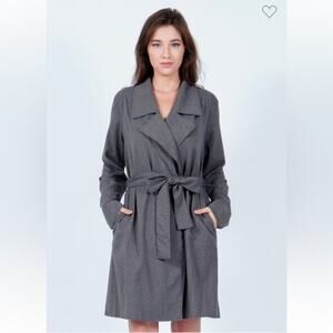 Rokoko Gray Belted Trench Coat – Size L
